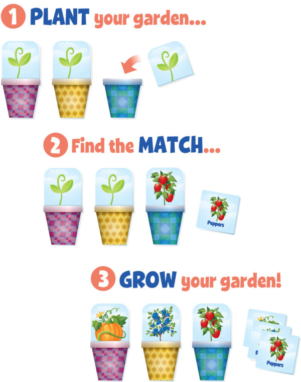 Patchwork Garden Preschool Memory Game